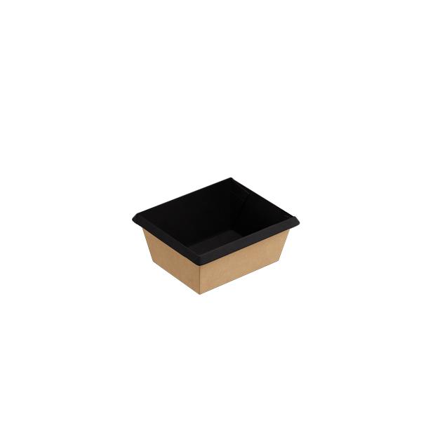 250ml Kraft/Black OneClick (PO Lined)