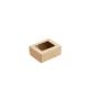 350ml Kraft OneBox with PP Window (PO Lined)