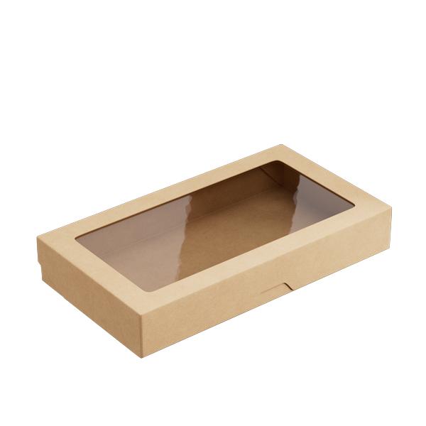 1450ml Kraft OneBox with PP Window (PO Lined)