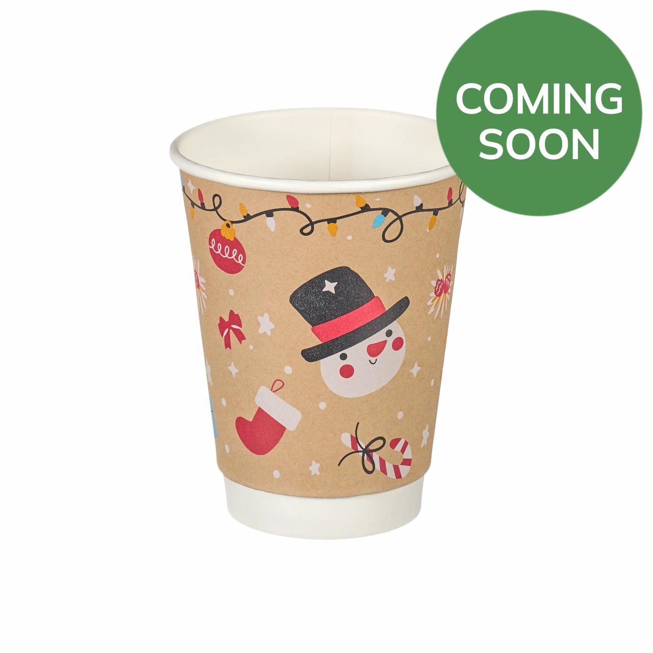 12oz Double Wall Hot Cup (Aqueous Lined)