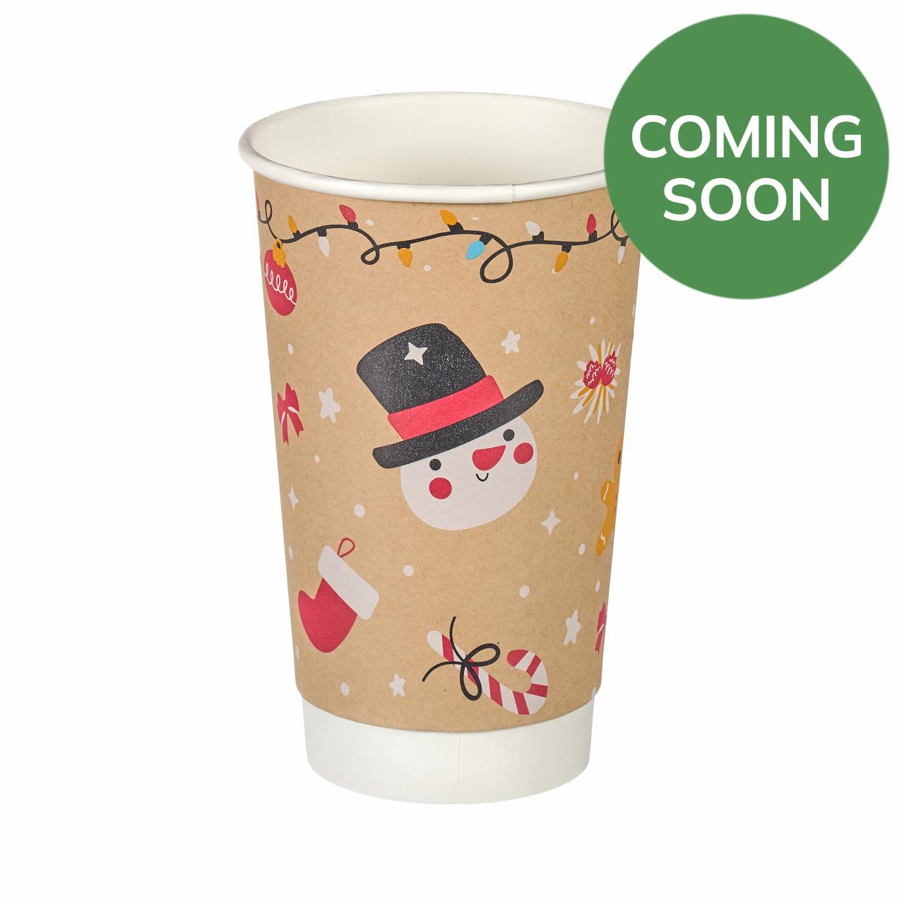 16oz Double Wall Hot Cup (Aqueous Lined)