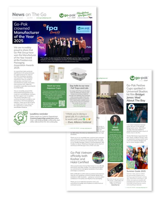 Go-Pak newsletter thumbnail