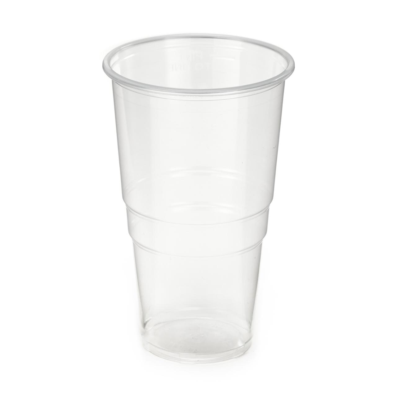 Pint to Line (568ml) Clear PP Tumbler 