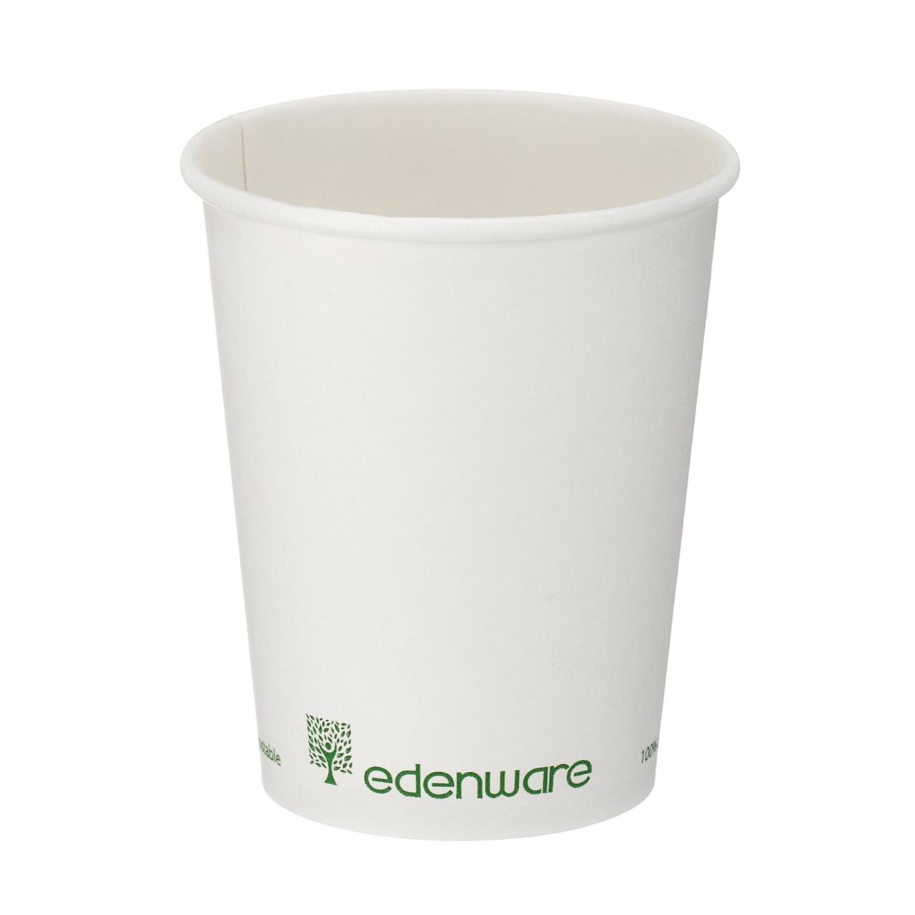 8oz White Single Wall Hot Cup (PLA Lined)