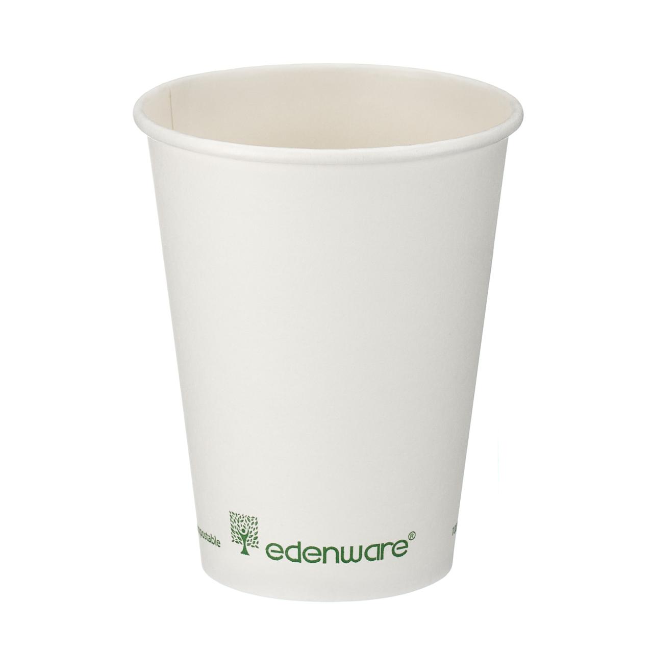 12oz White Single Wall Hot Cup (PLA Lined)