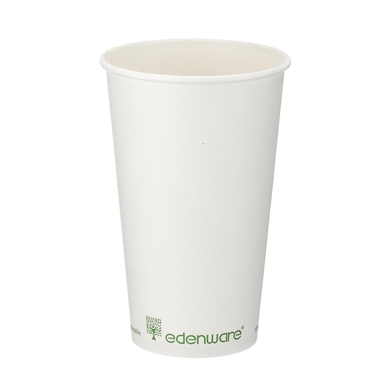 16oz White Single Wall Hot Cup (PLA Lined)