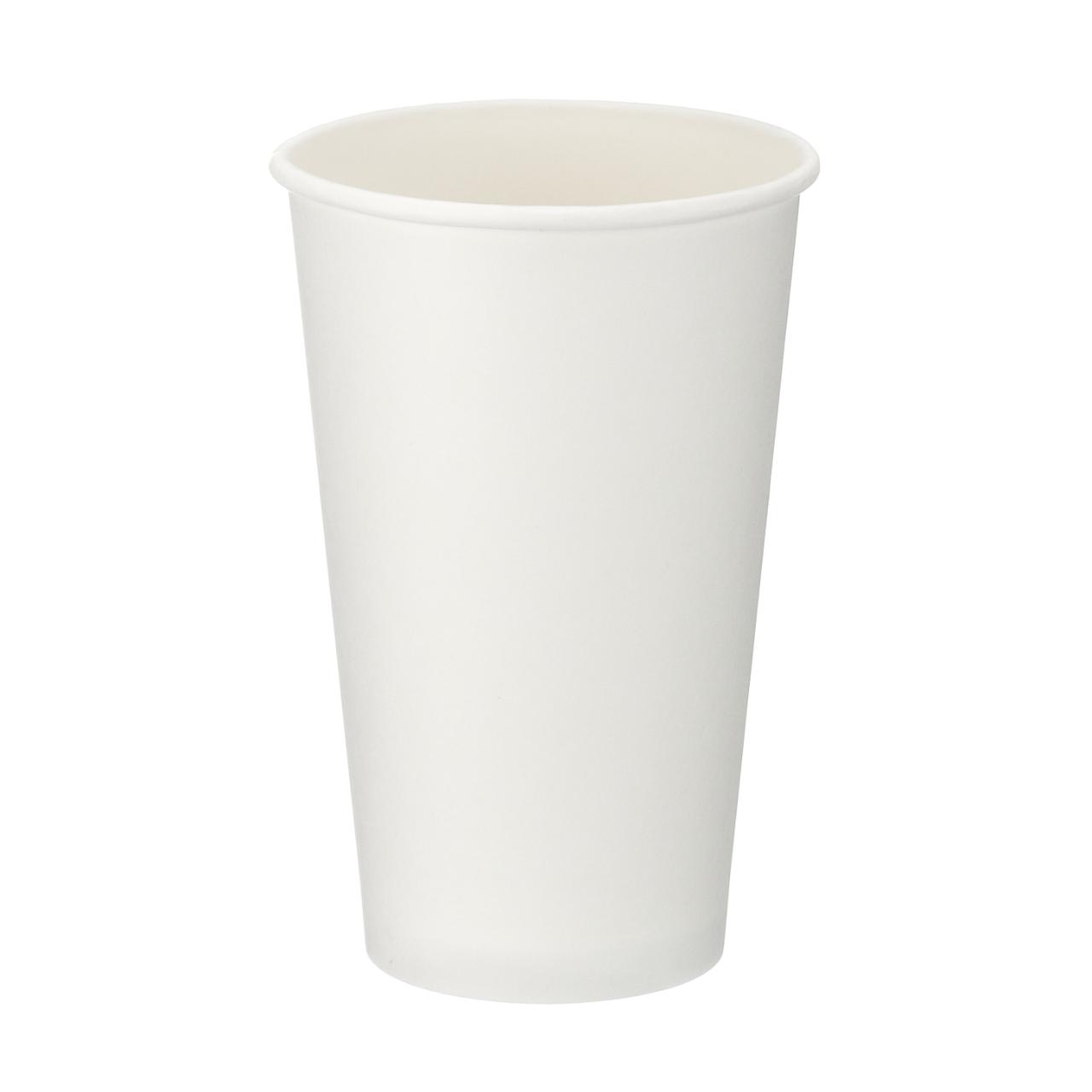 16oz White Single Wall Hot Cup (PE Lined)