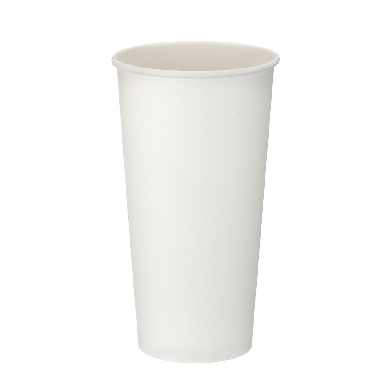 20oz White Single Wall Hot Cup (PE Lined)