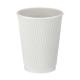 12oz Tall White Ripple Wall Hot Cup (PE Lined)