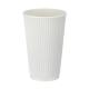 16oz White Ripple Wall Hot Cup (PE Lined)