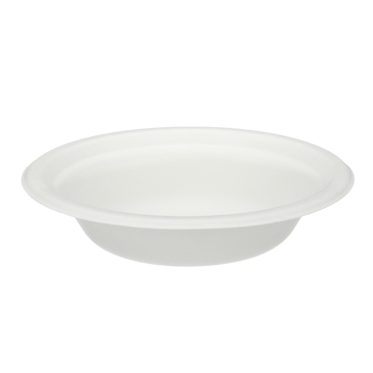 12oz White Moulded Fibre Round Bowl