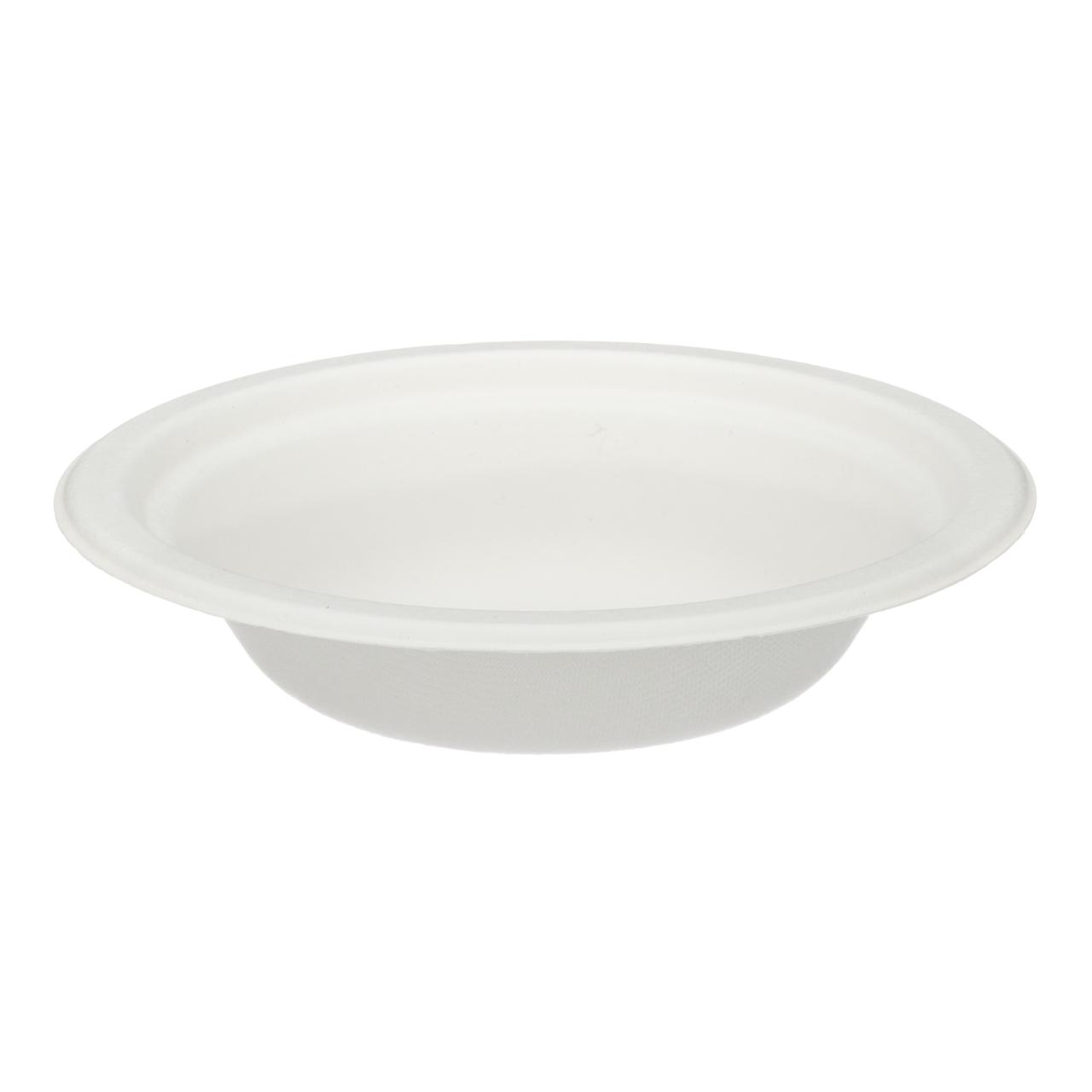 16oz White Moulded Fibre Round Bowl