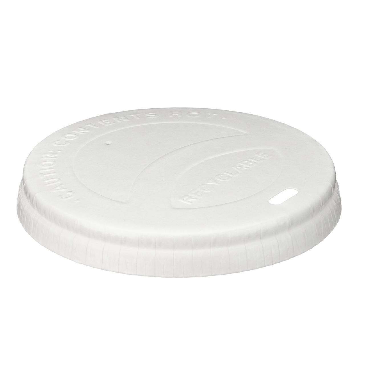 12/16oz White Paper Hot Cup Sip Lid (PE Lined)