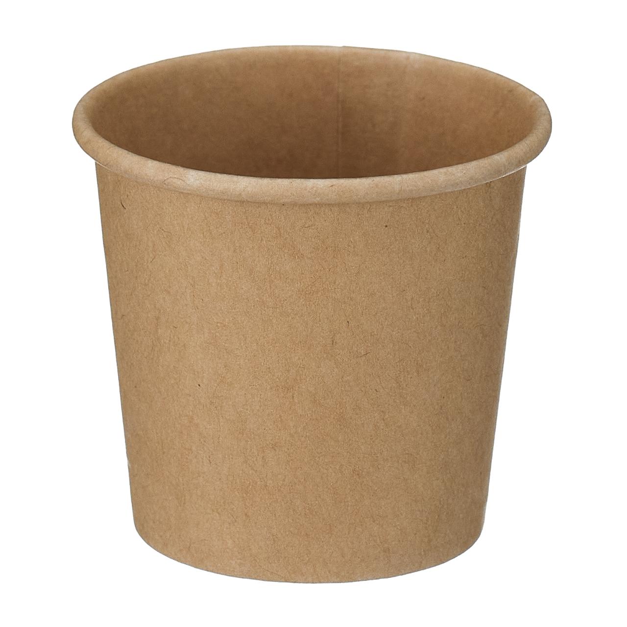 1oz Kraft Paper Portion Pot (PE Lined)