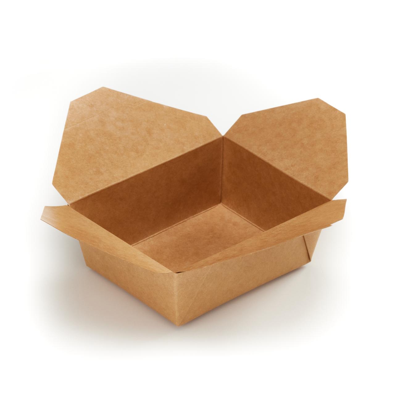 Medium Kraft Folded Board Food Box (PE Lined)