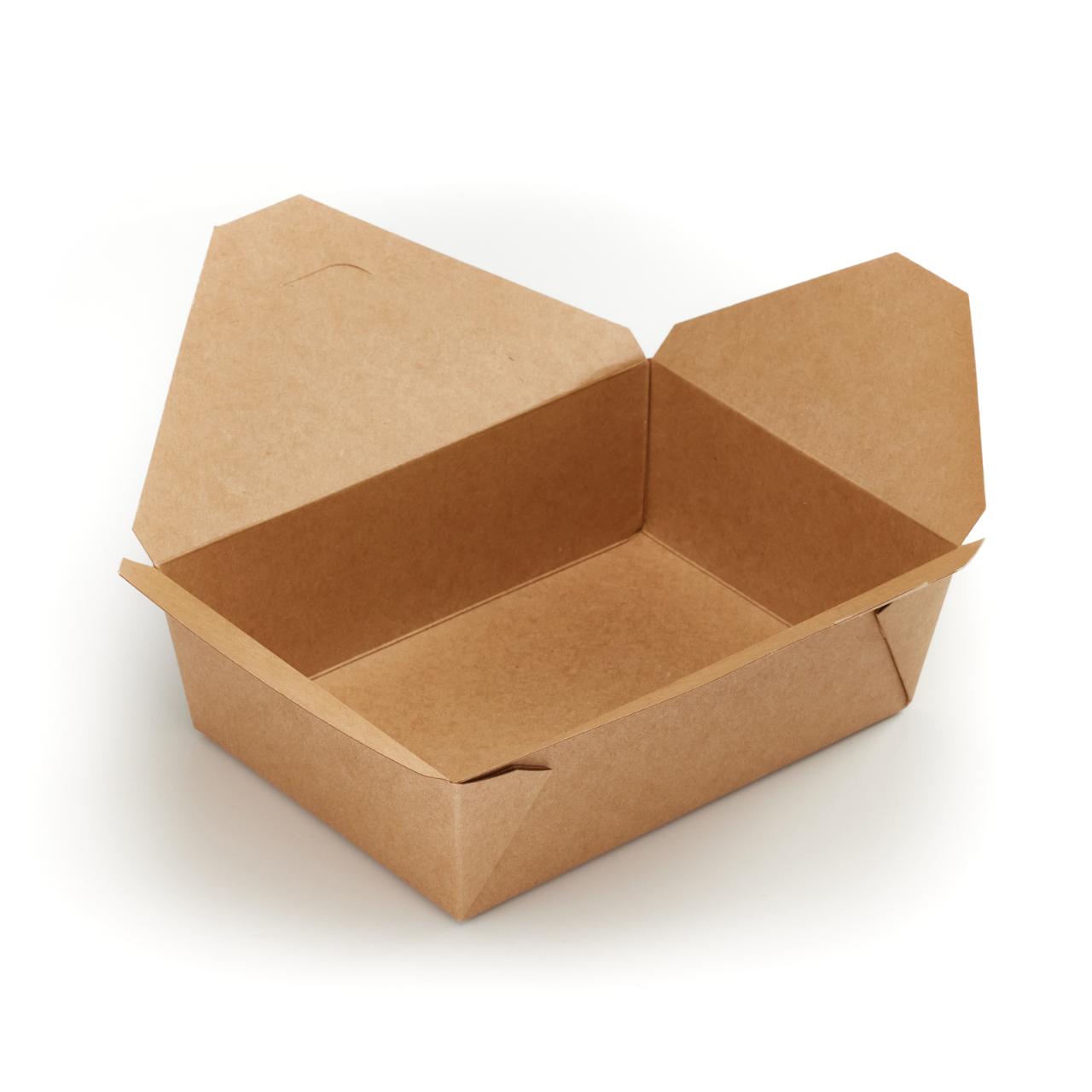 Extra Large Kraft Folded Board Food Box (PE Lined)