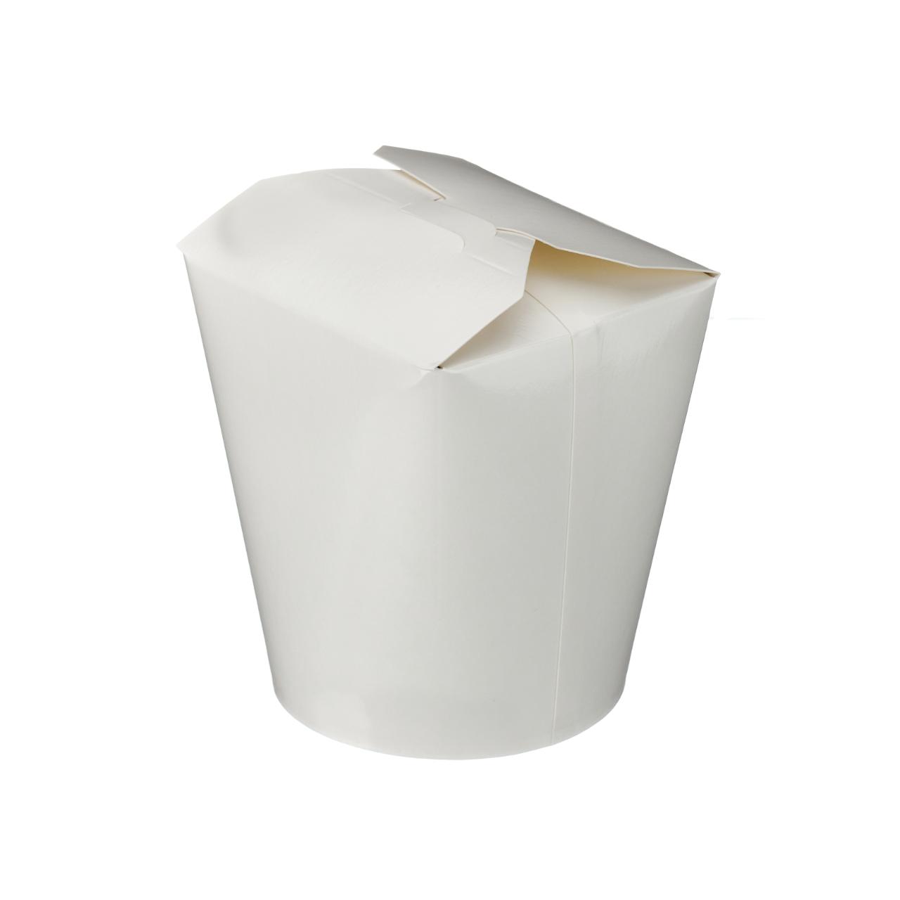 32oz White Food Pail (PE Lined)