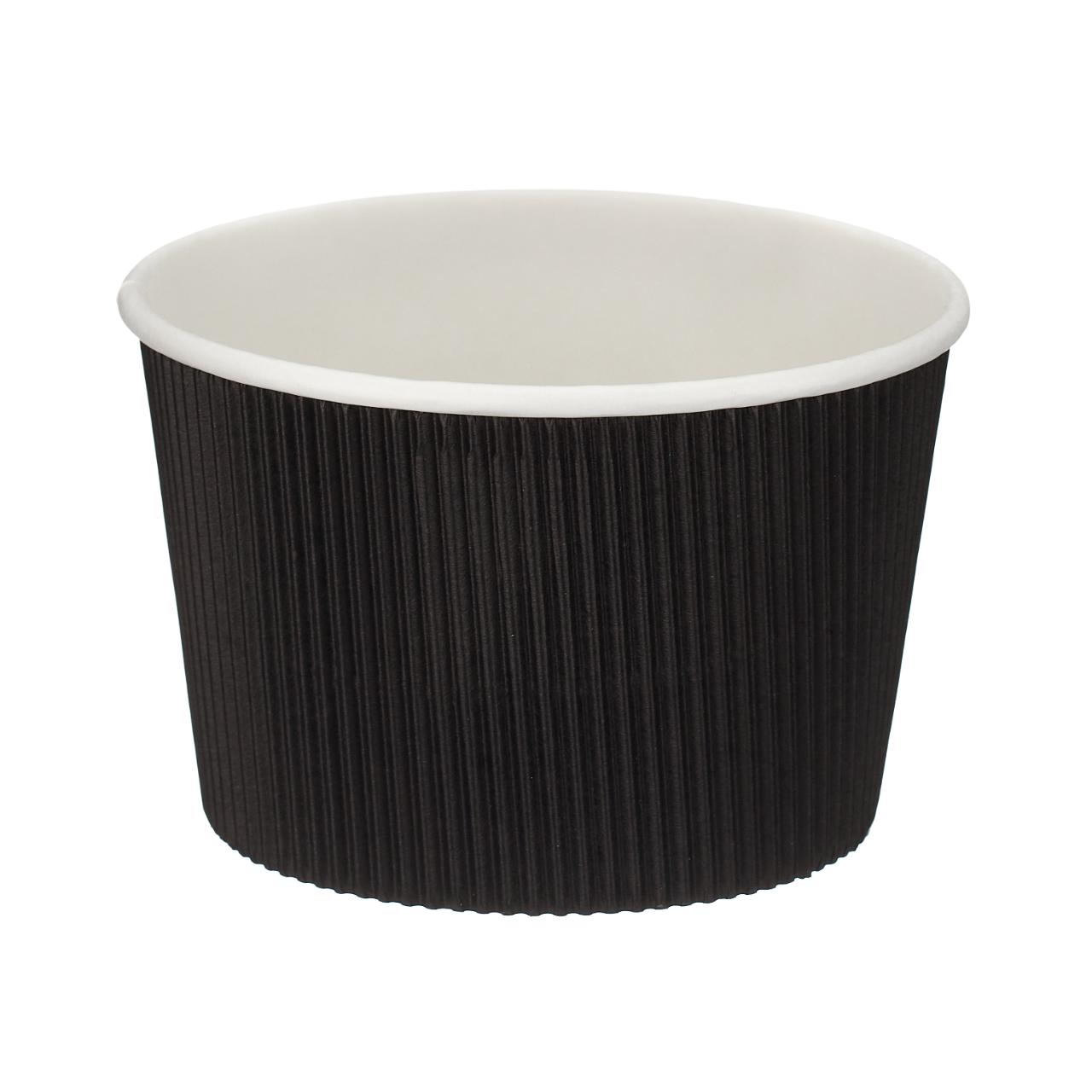 16oz Black Ripple Soup Pot (PE Lined)