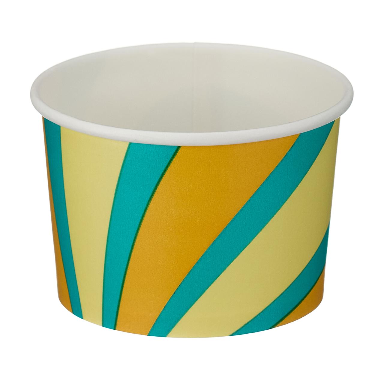 4oz Patterned Ice Cream Tub (PE Lined)