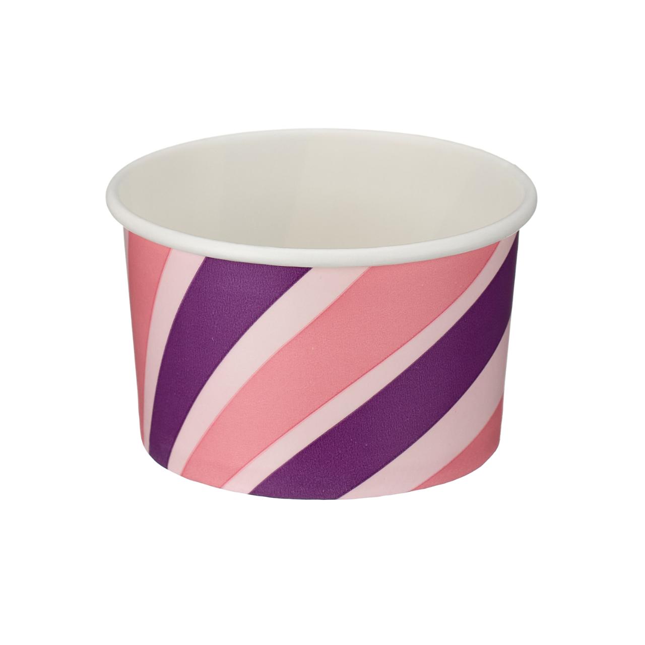 6oz Patterned Ice Cream Tub (PE Lined)