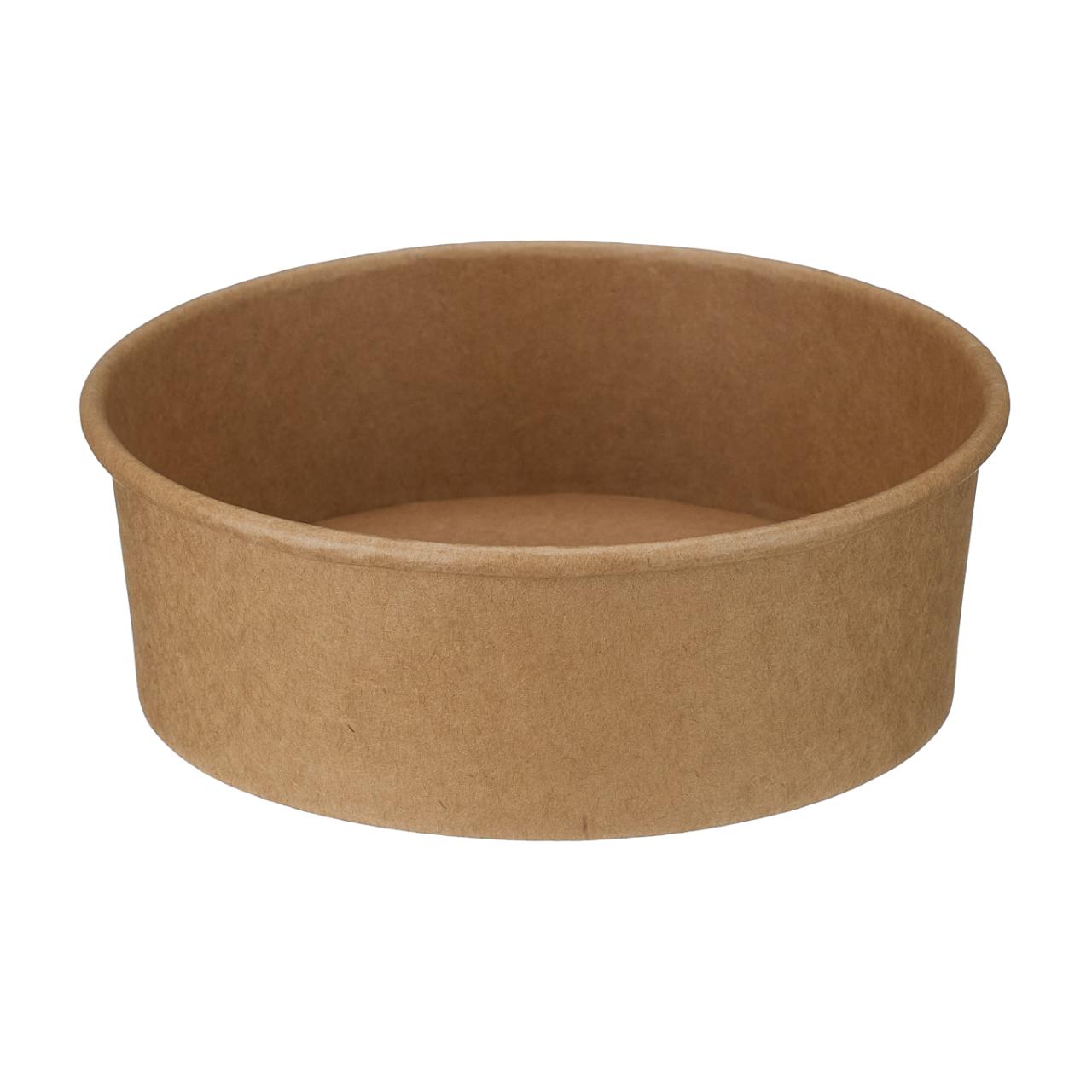 500ml Kraft Round Bowl (PE Lined)