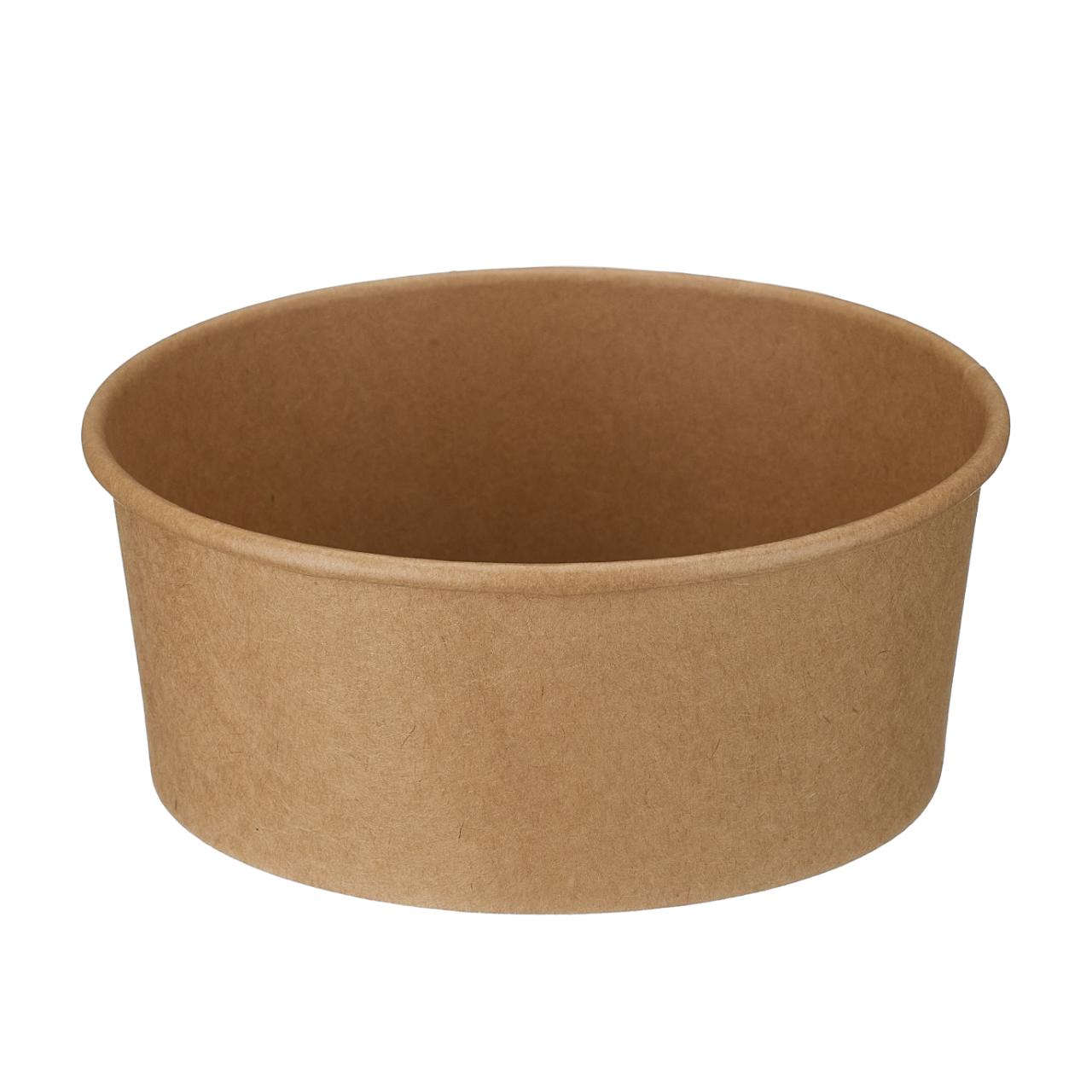 750ml Kraft Round Bowl (PE Lined)