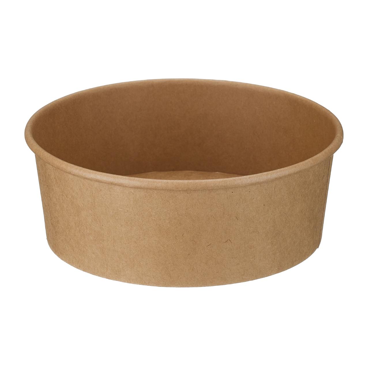 1300ml Kraft Round Bowl (PE Lined)