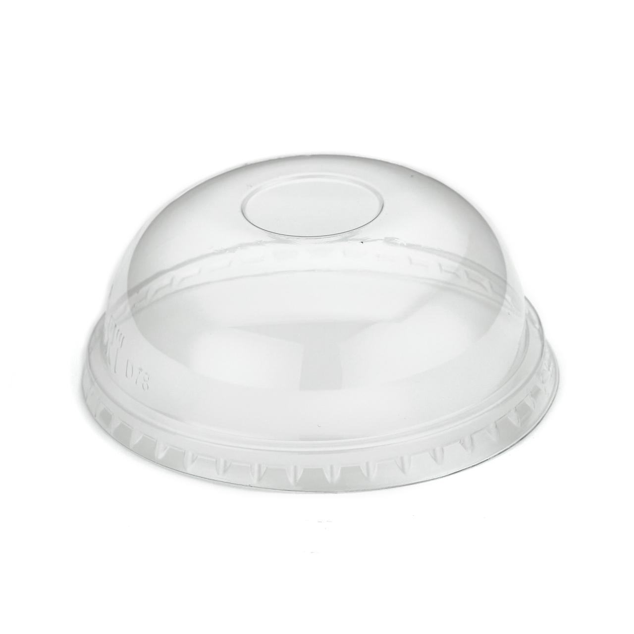 9oz Clear rPET Domed Cold Cup Lid No Hole