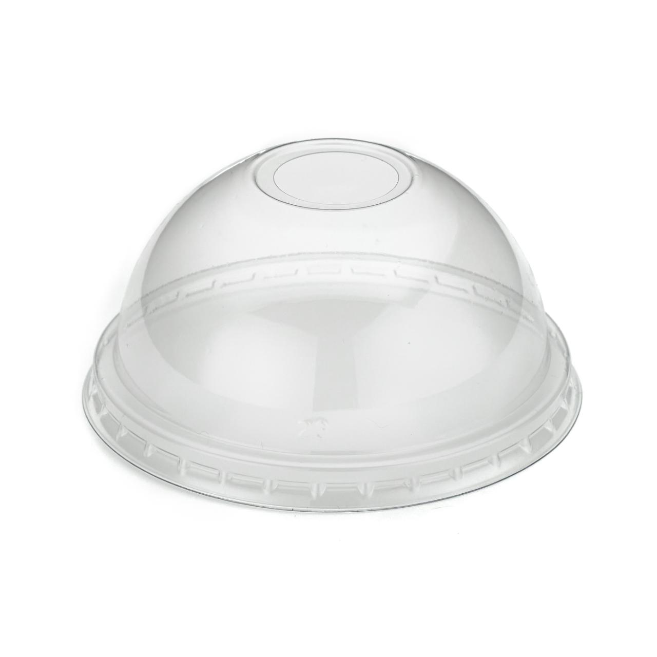 12/16/22oz Clear rPET Domed Paper Cold Cup Lid With Hole